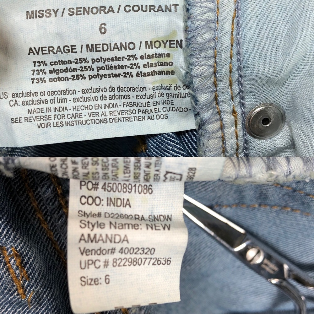 Gloria Vanderbilt Amanda Jeans. - Picture 5 of 7